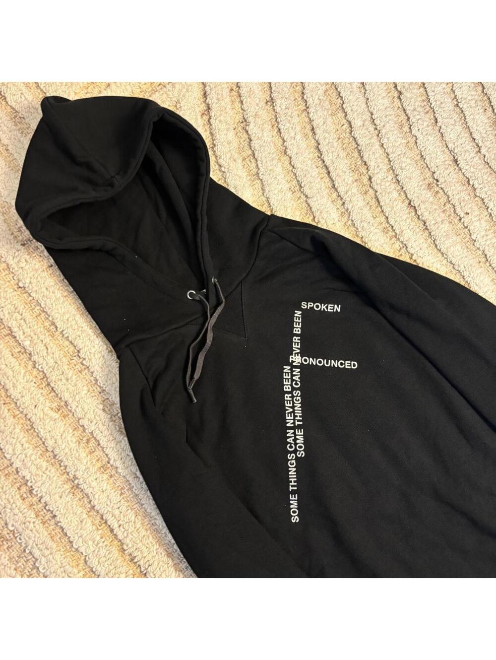 Dior Homme by Hedi Slimane Black Graphic Hoodie – Size M